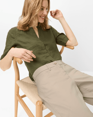 BRAX MARA Pant – Soft Greige