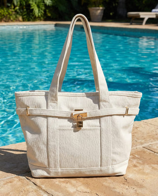 Boatkin Zip Tote in Natural