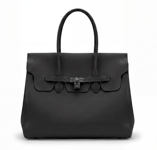 Jelly Firkin Bag – Glossy Top Handle Tote with Lock Detail | Summer 2026