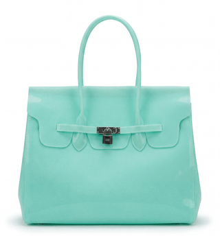 Jelly Firkin Bag – Glossy Top Handle Tote with Lock Detail | Summer 2026