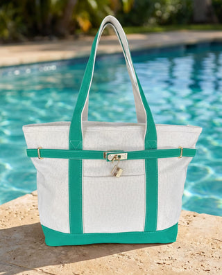 Boatkin Zip Tote in Green