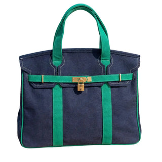 Boatkin Bag — Canvas Boat Tote with Gold Lock Brookwood