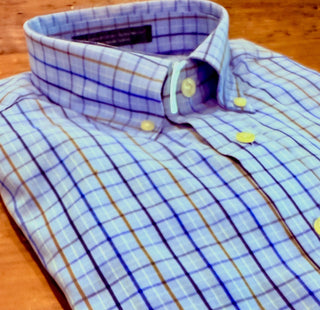 Brookwood Cole Tailored Fit Blue Shirt