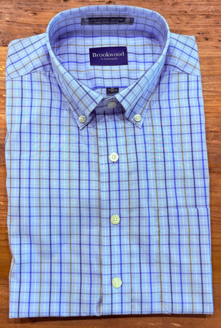 Brookwood Cole Tailored Fit Blue Shirt