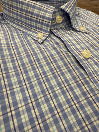 Brookwood Vincent Tailored Cut Blue Shirt