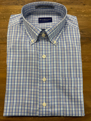 Brookwood Vincent Tailored Cut Blue Shirt