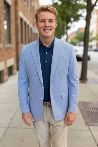 Brookwood Summertime Seersucker Sport Coat