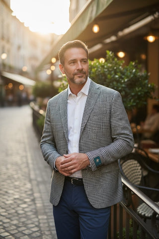 Brookwood Black/White Plaid Houndstooth Sport Cot