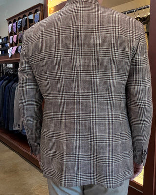 Brookwood Brown/Taupe Plaid Sport Coats Brookwood