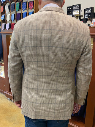 Brookwood Men's Sport Coats Brookwood Cream/Tan Sport Coat