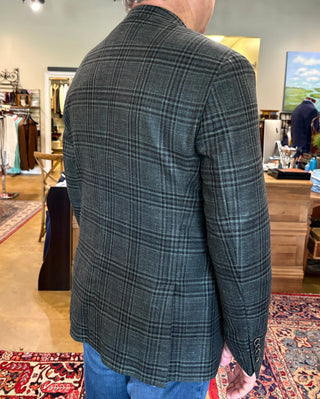Brookwood Green/Black Plaid Sport Coat