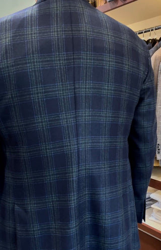Brookwood Green/Blue Plaid Sport Coat Brookwood