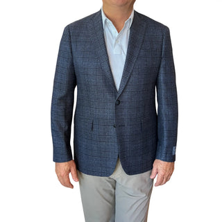 Brookwood Navy Plaid Sport Coat