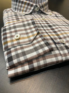 Calder Carmel Men's Shirts Calder - Luxe Herringbone Twill Melange Shirt