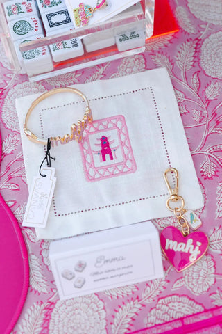Mahj Enamel Heart Bag Charm