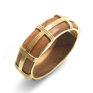 Capucine De Wulf Bracelets Capucine De Wulf Gaia Hinged Bangle - Teak