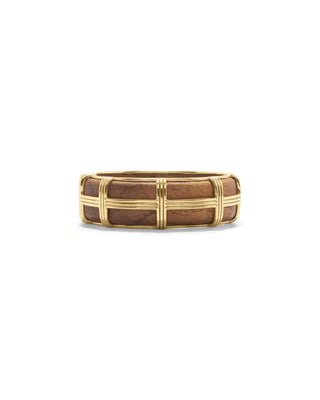 Capucine De Wulf Bracelets S/M Capucine De Wulf Gaia Hinged Bangle - Teak