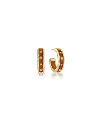 Capucine De Wulf Earrings Capucine De Wulf Berry Medium Hoop Earrings - Teak