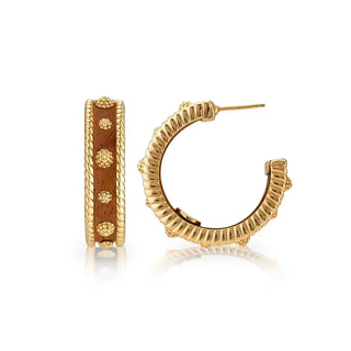 Capucine De Wulf Earrings Capucine De Wulf Berry Medium Hoop Earrings - Teak