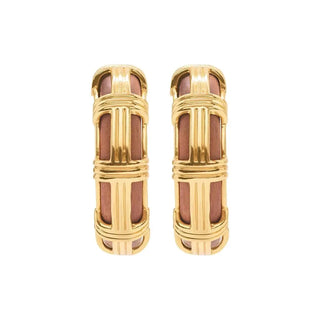 Capucine De Wulf Earrings Capucine De Wulf Gaia Cage Hoop Earrings - Teak