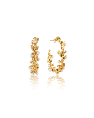 Capucine De Wulf Meadow Grande Hoop Earring Pearl