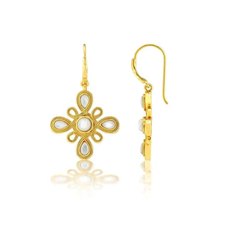 Capucine De Wulf Earrings Capucine De Wulf Monique Gem Dangle Earrings - MOP