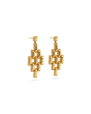 Capucine De Wulf Earrings Capucine De Wulf Pathway Post Drop Earrings - Gold