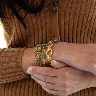 Capucine De Wulf Necklaces Capucine De Wulf Berry & Bead Chain 24" - Meadow Jade