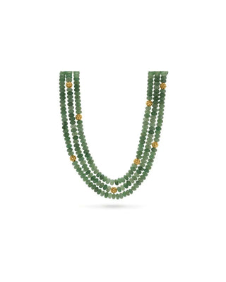 Capucine De Wulf Necklaces Capucine De Wulf Berry & Bead Triple Strand Necklace 18" + 2" - Meadow Jade