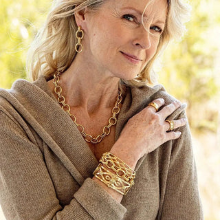 Capucine De Wulf Necklaces Capucine De Wulf Cleopatra Regal Link Necklace 16" +2" - Gold