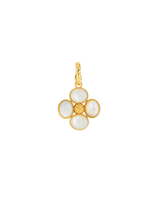 Gold pendant with white stones, Untitleddesign-177