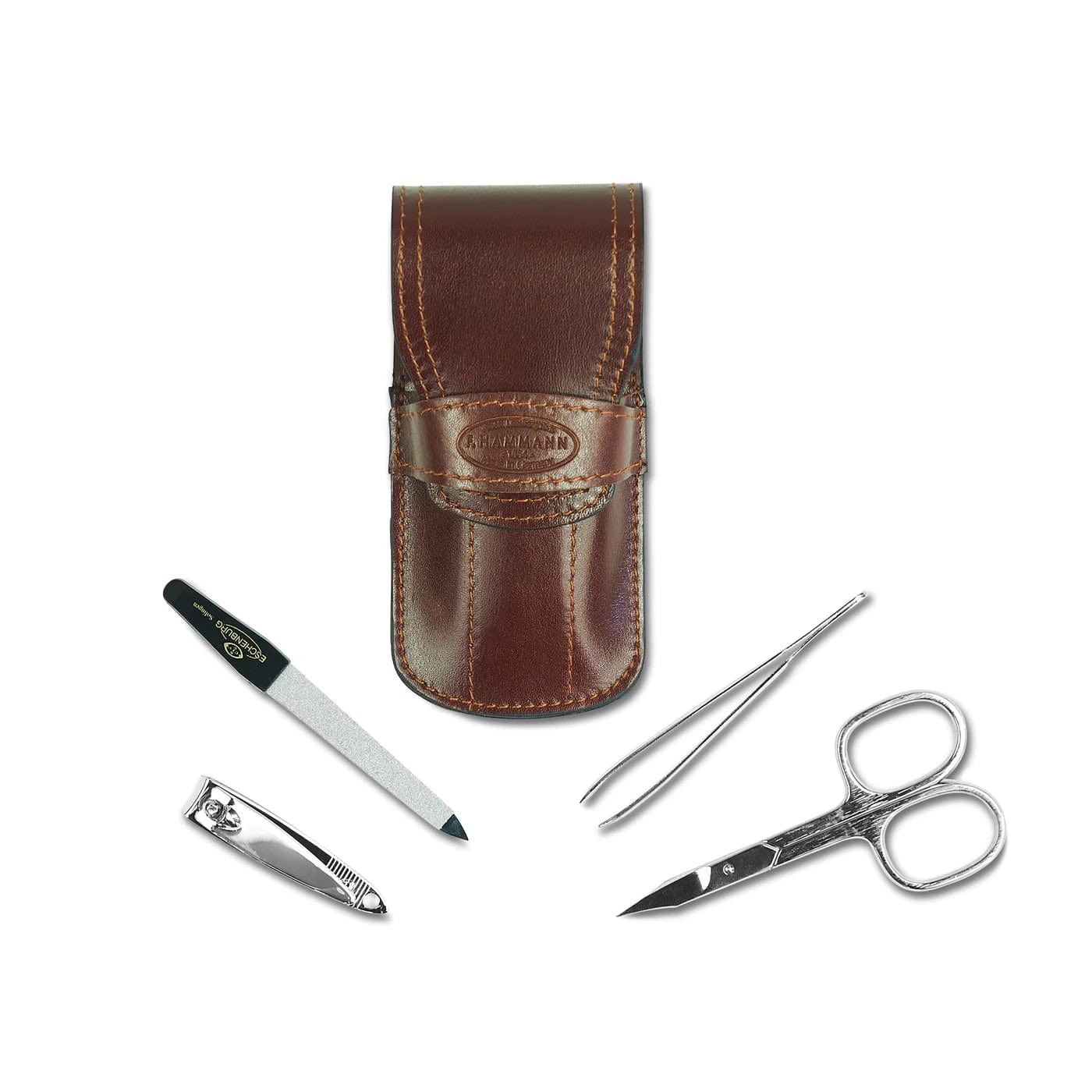 Caswell-Massey Men's Accessories F. Hammann 4-pc Manicure Set w/ Leather Case