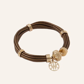 Clara Williams Aspen Leather Bracelet Antique Bronze