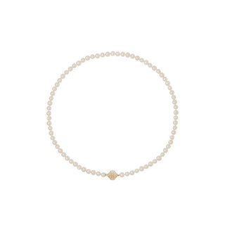 Clara Williams Necklaces Clara Williams Freshwater White Round Pearl Mini Necklace