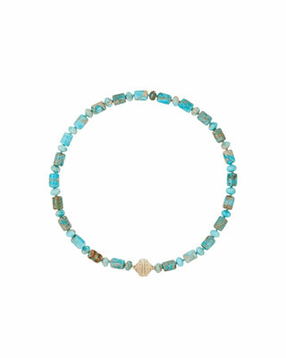 Clara Williams Necklaces Clara Williams Imperial Jasper Barrel & Rondelle Necklace