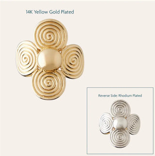 Clara Williams Two Tone Petal Scarf Ring