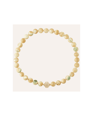 Clara Williams Victoire Green Shell Turbo 11mm Necklace