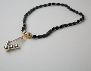 Clara Williams Necklaces Clara Williams Black Twisted Tourmaline Mini Necklace