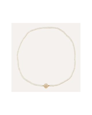 Clara Williams Freshwater Button Pearl Mini Necklace