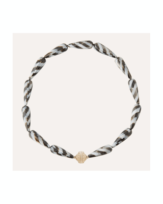 Clara Williams Teardrop Mother of Pearl Mosaic Necklace - Planters Exchange