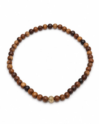 Clara Williams Victoire 8mm Teakwood Mini Necklace