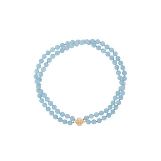 Clara Williams Necklaces Clara Williams Victoire Aquamarine 8mm Double Strand Necklace