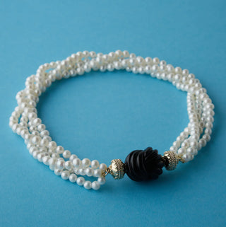 Clara Williams White Freshwater Pearl Multi-Strand Necklace