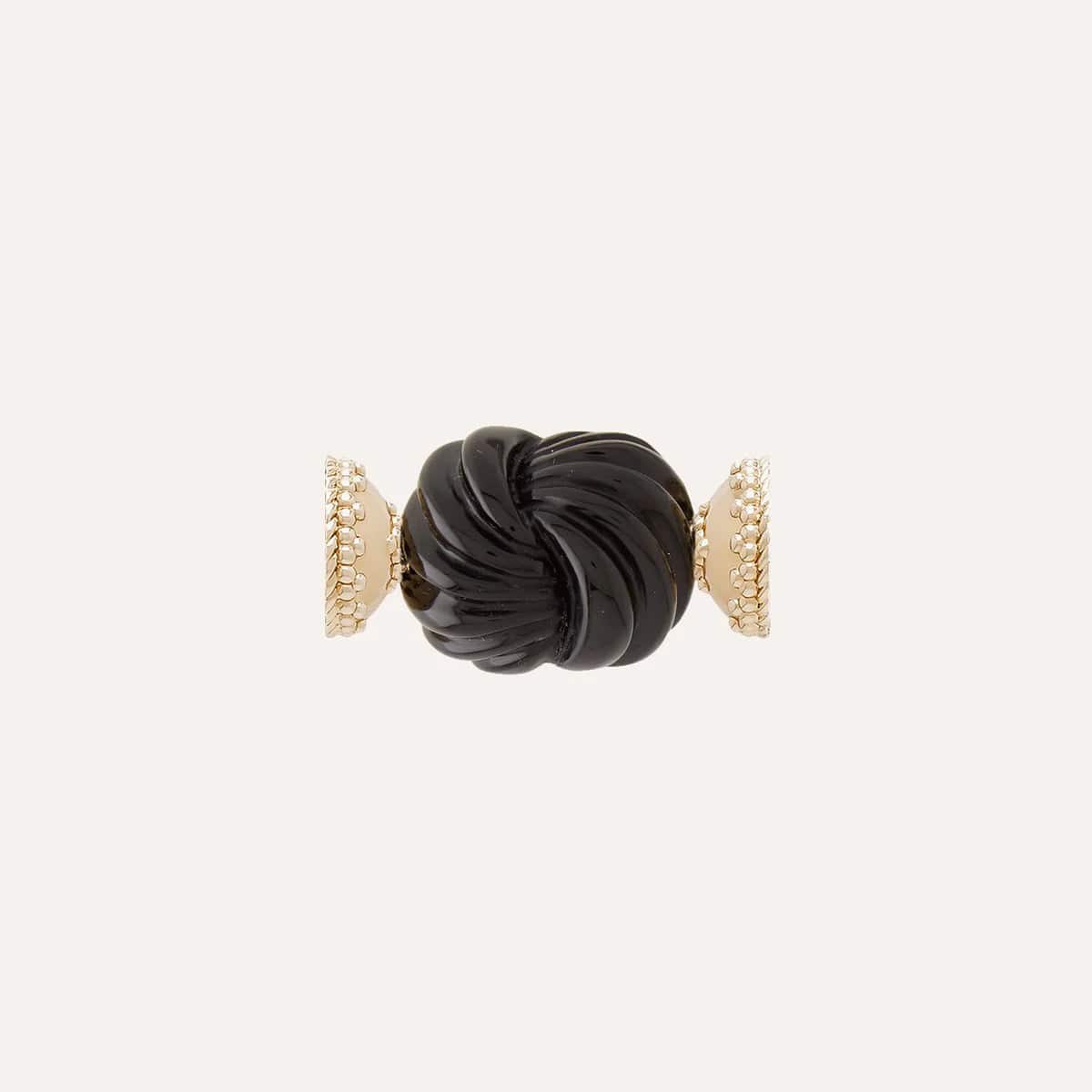 Clara Williams Pendants Clara Williams Mini Carved Knot Black Onyx Centerpiece