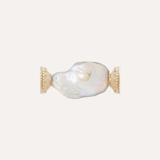 Clara Williams Pendants Freshwater White Baroque Pearl Centerpiece