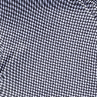 Collars & Co. Men's Polos Collars & Co. Black Houndstooth Polo Shirt