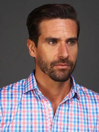 Collars & Co. Blue/Pink Polo