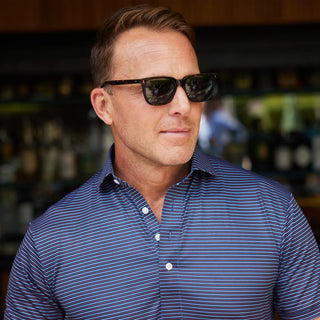 Collars & Co Liberty - Navy Polo