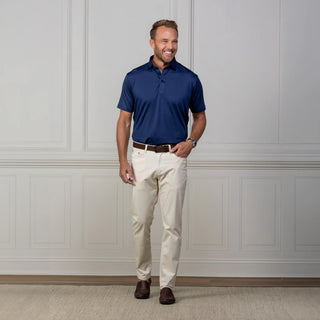 Collars & Co. Navy Featherweight Polo