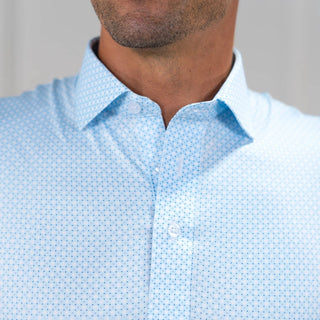 Collars & Co Ocean Key Blue Polo - Planters Exchange